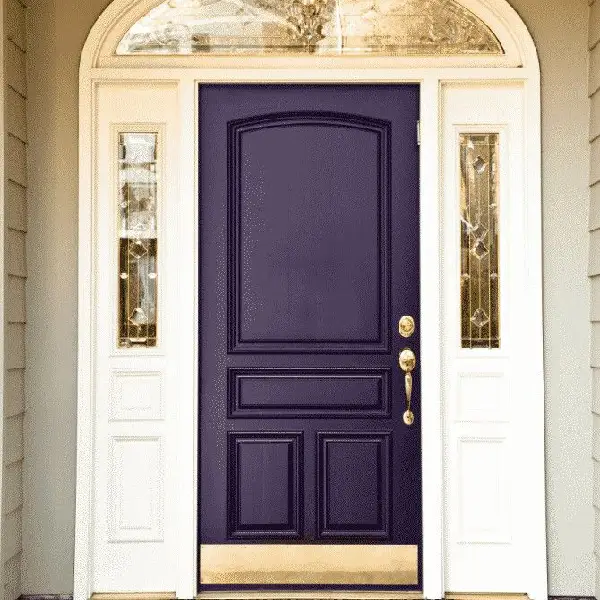 Deep Eggplant front door